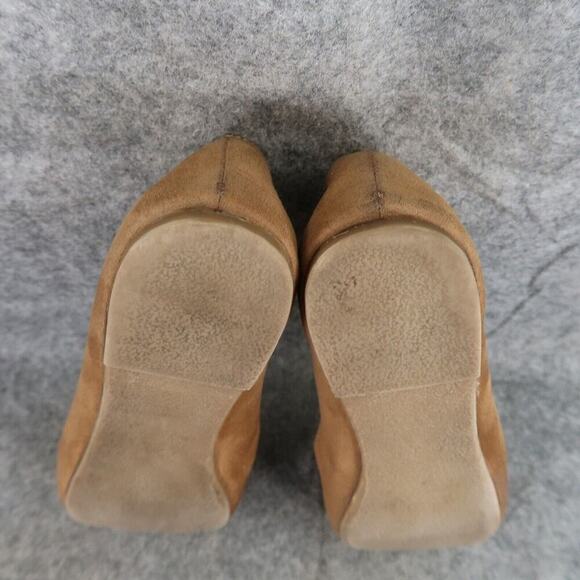 Mudd Shoes Womens 8 Ballet Flats Fashion Slip On Fringe Bow Brown Casual Classic - Picture 10 of 13